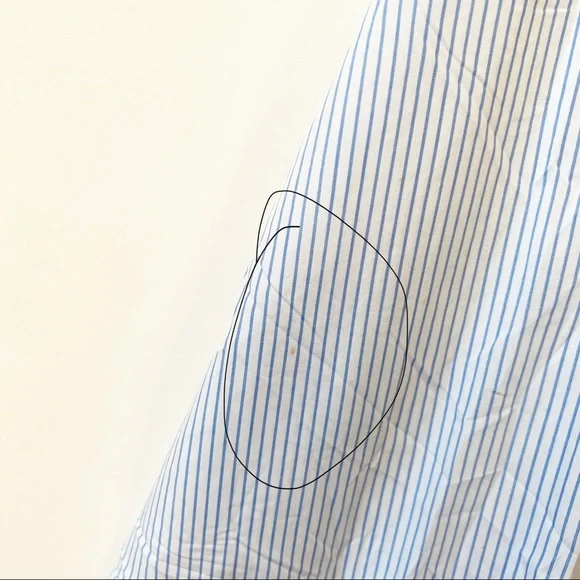 Frank & Eileen Barry Signature Crinkle Button Front Shirt Striped Women's  Small - Picture 8 of 9